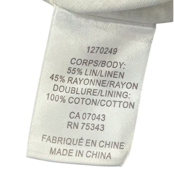 New Caroline Constas multicolor palm tropical Linen Pink Green Midi Skirt Medium - Picture 12 of 13